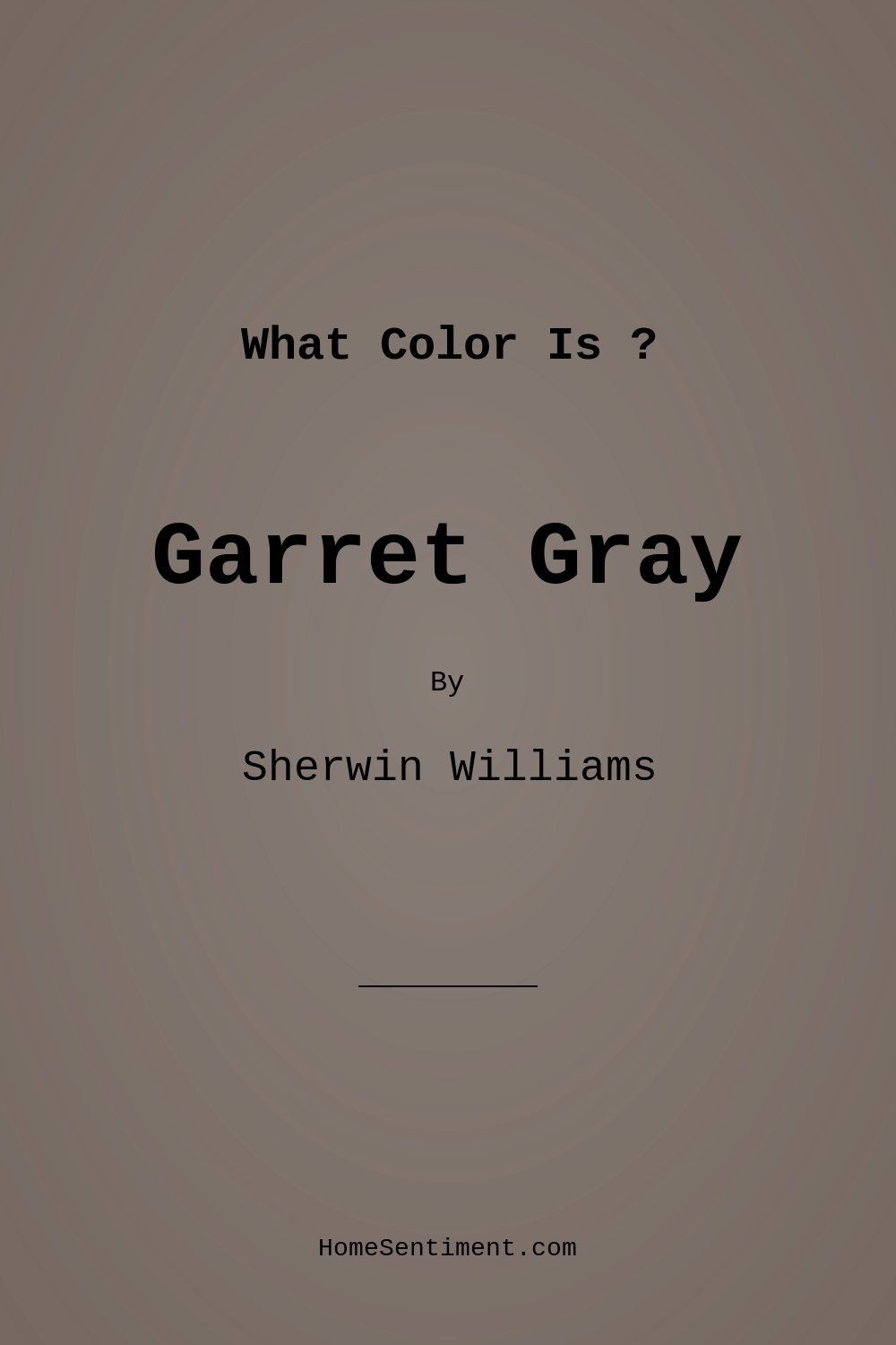 Garret Gray SW 6075 by Sherwin Williams