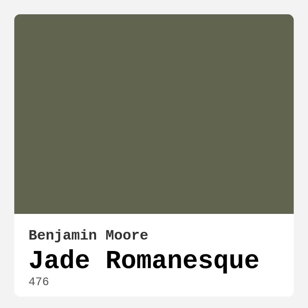 Jade Romanesque 476 by Benjamin Moore