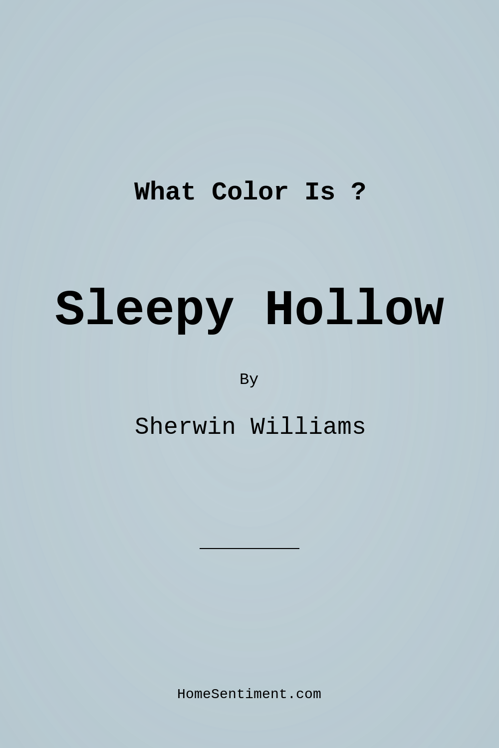 Sleepy Hollow SW 9145 by Sherwin Williams