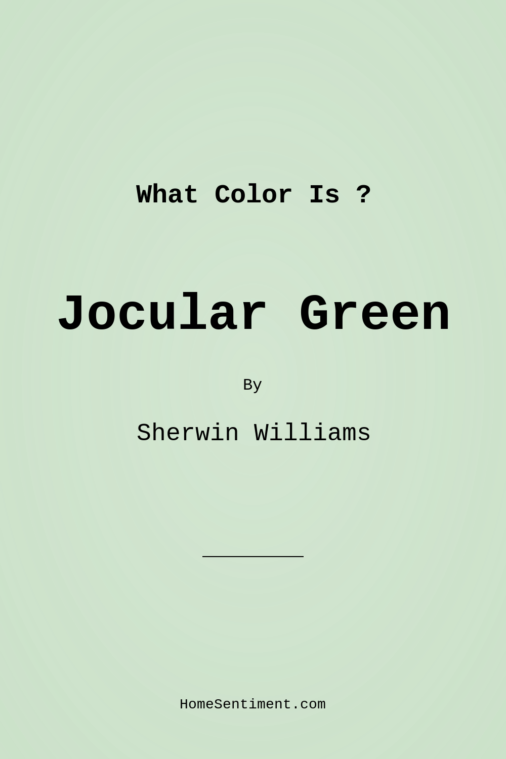 Jocular Green SW 6736 by Sherwin Williams
