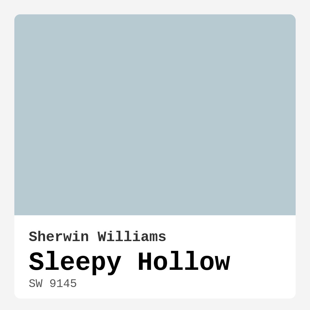 Sleepy Hollow SW 9145 by Sherwin Williams