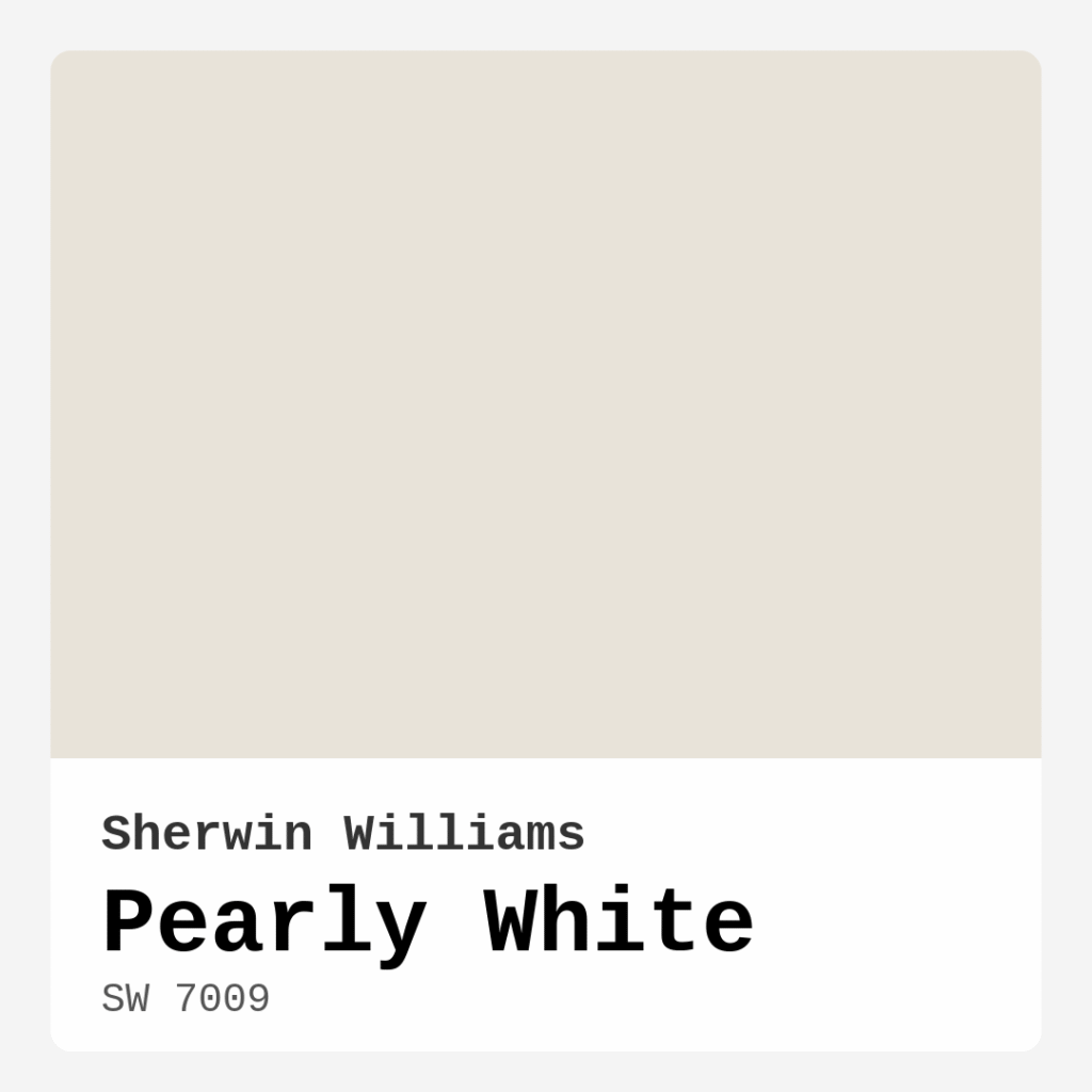 Pearly White SW 7009 by Sherwin Williams
