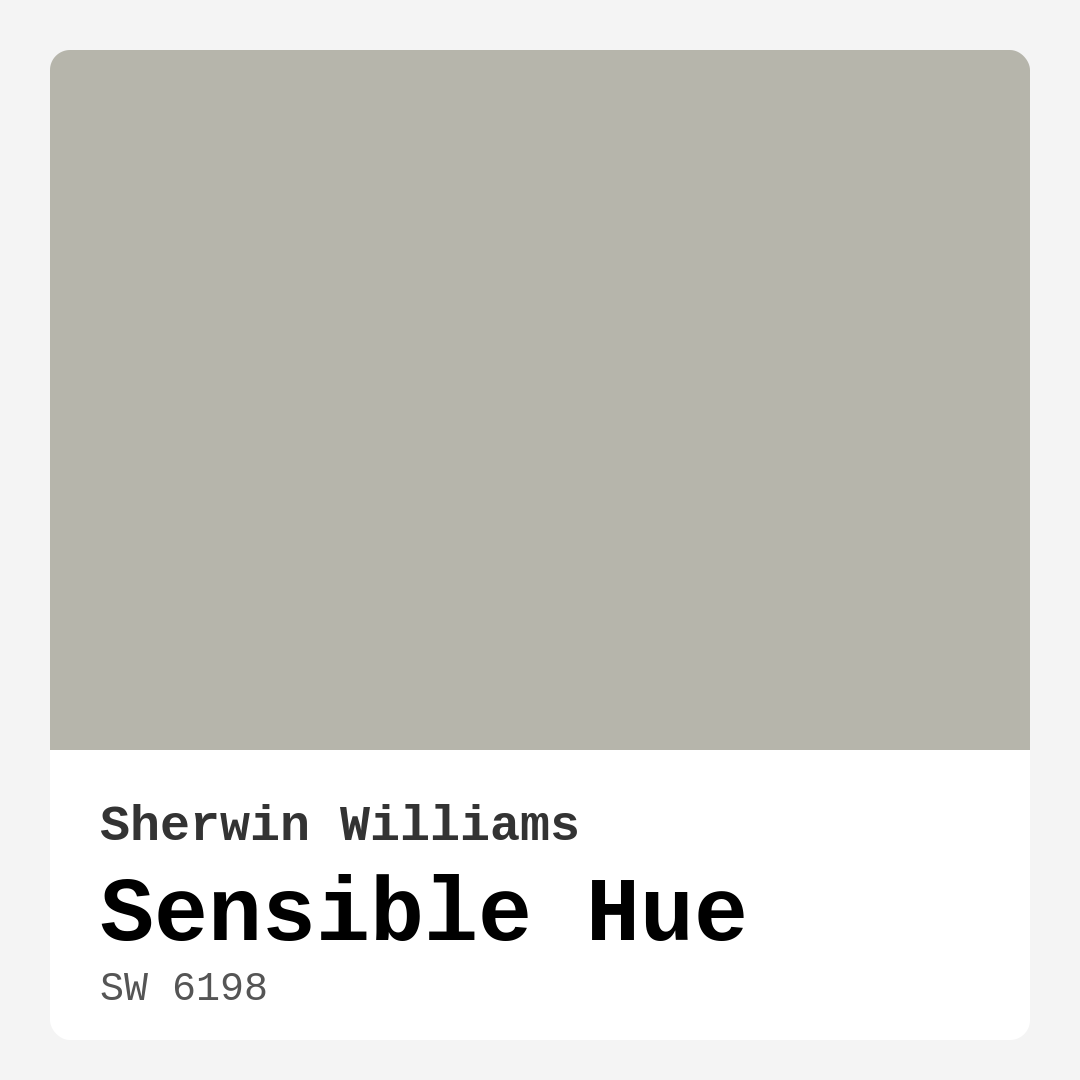 Sensible Hue SW 6198 by Sherwin Williams