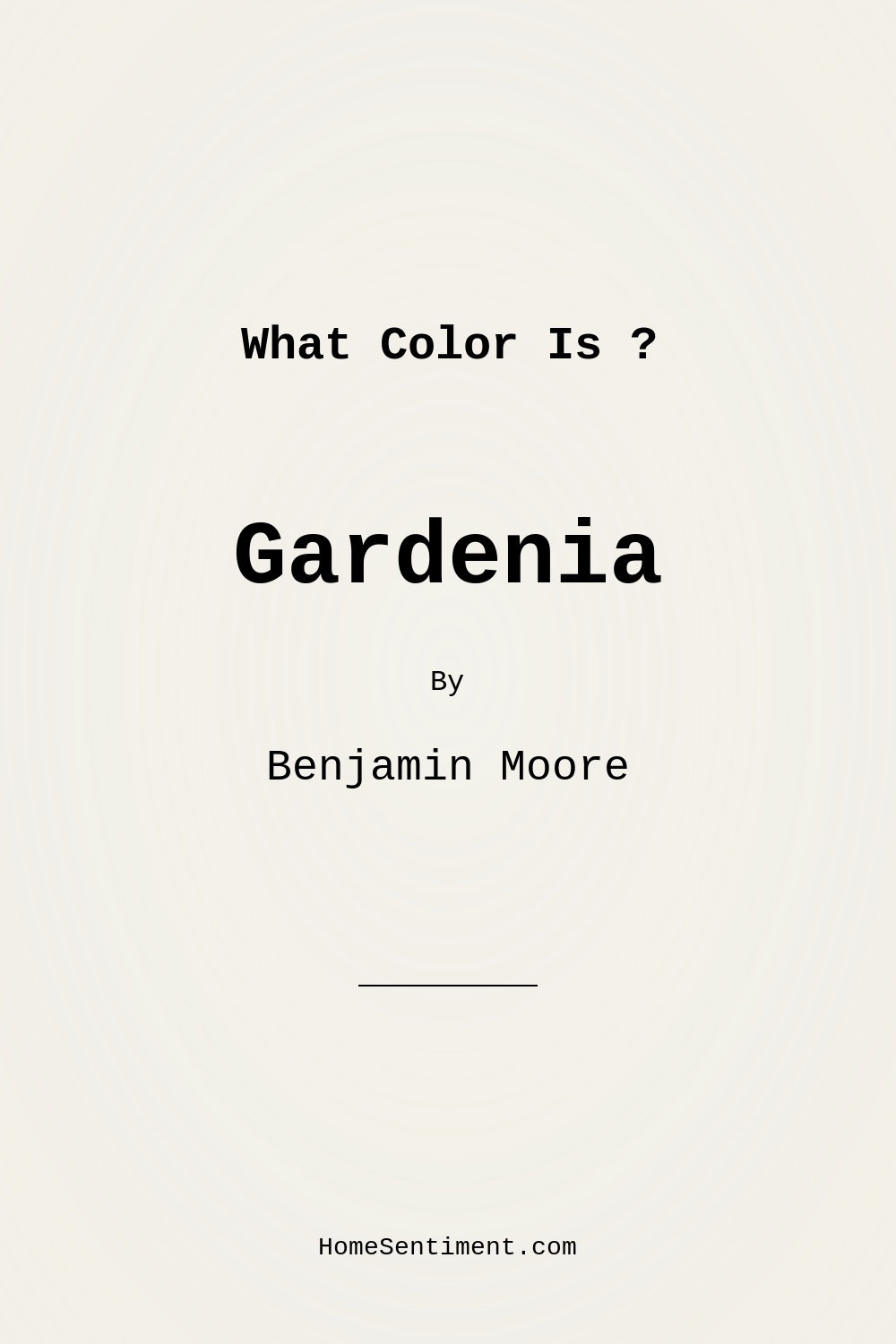 Gardenia AF-10 by Benjamin Moore