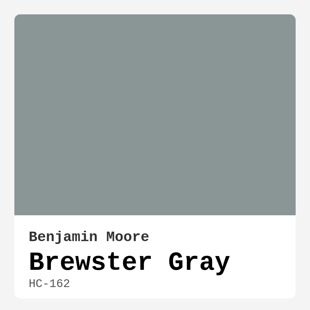 Brewster Gray HC-162 by Benjamin Moore