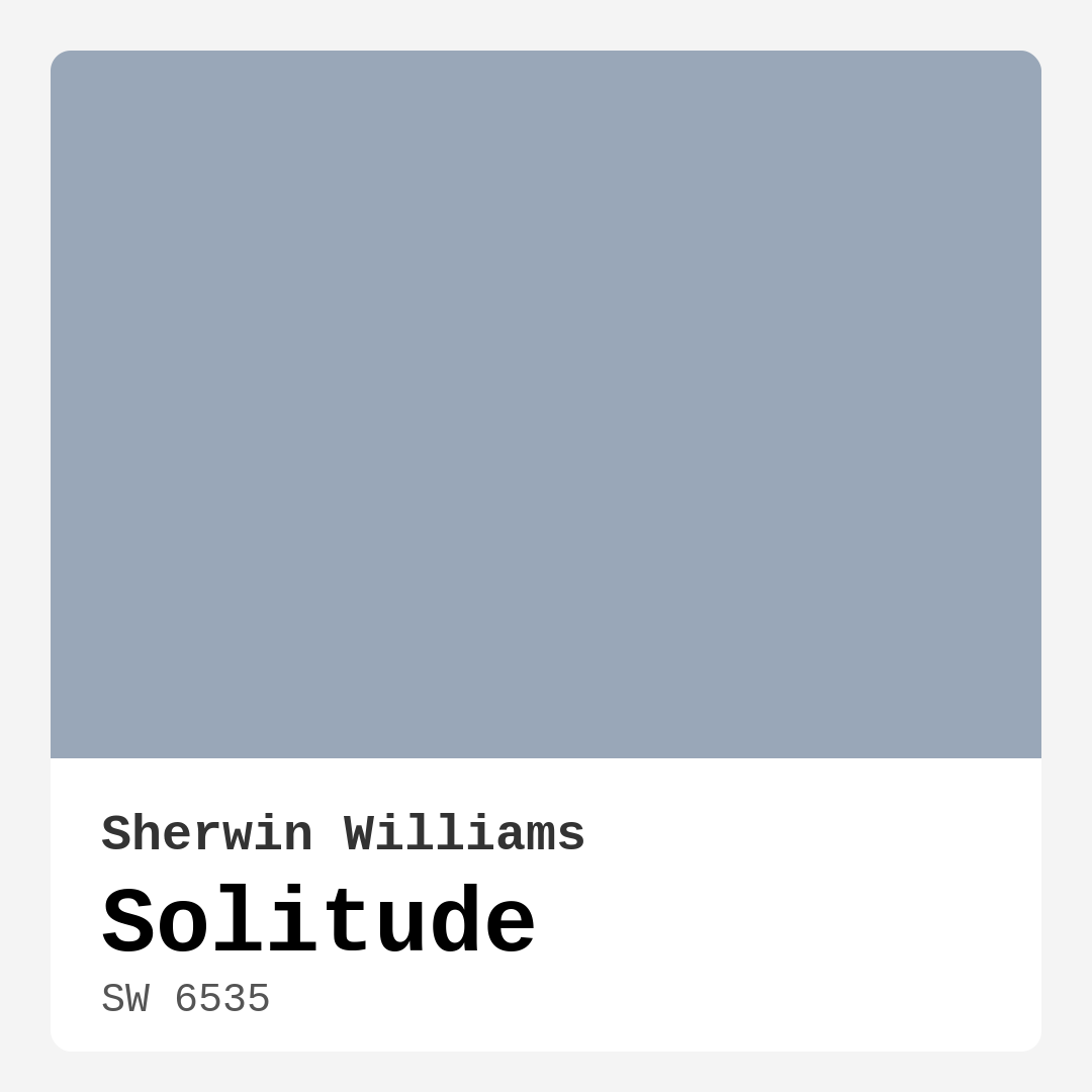 Solitude SW 6535 by Sherwin Williams