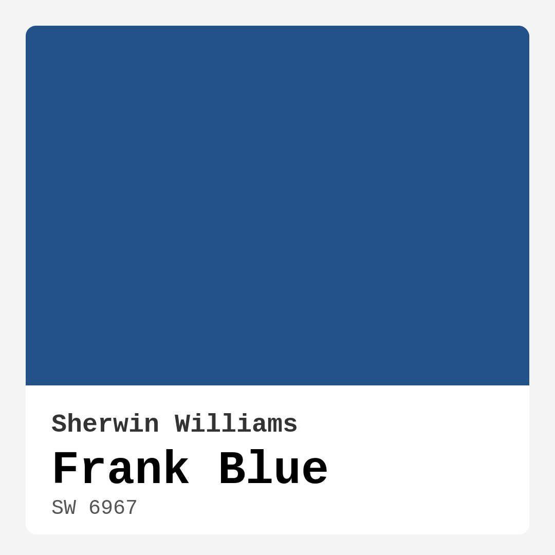 Frank Blue SW 6967 by Sherwin Williams