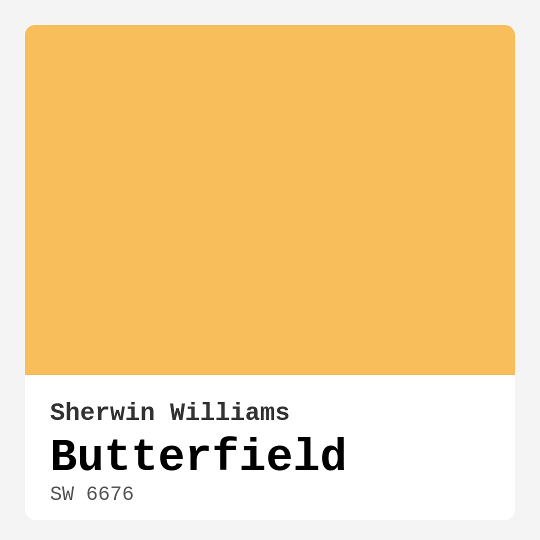 Butterfield SW 6676 by Sherwin Williams