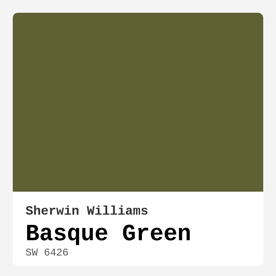 Basque Green SW 6426 by Sherwin Williams