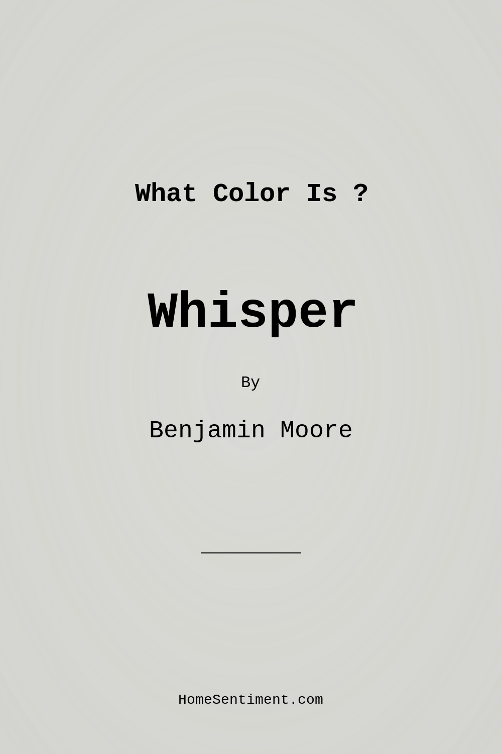 Whisper CSP-500 by Benjamin Moore