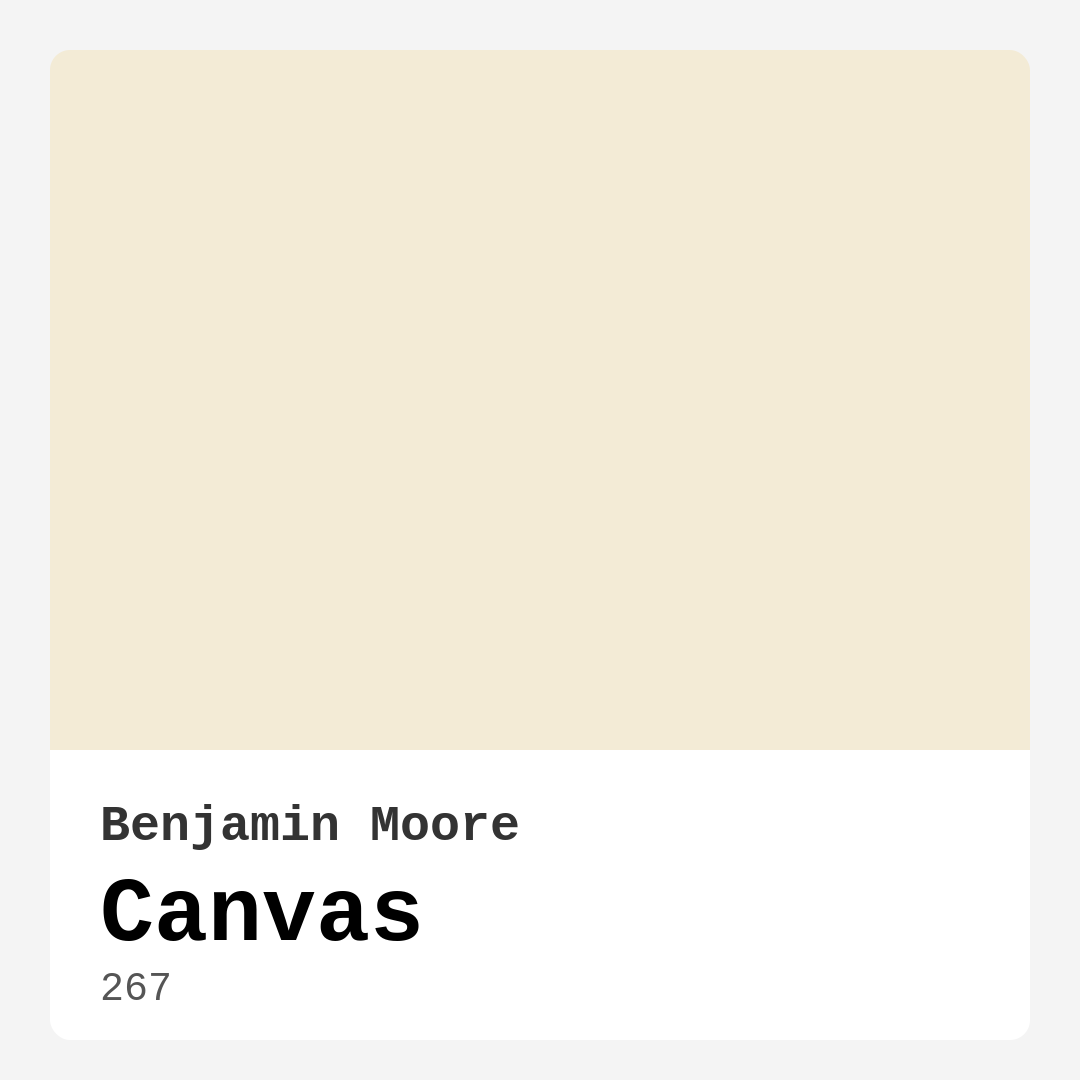 Canvas 267 by Benjamin Moore