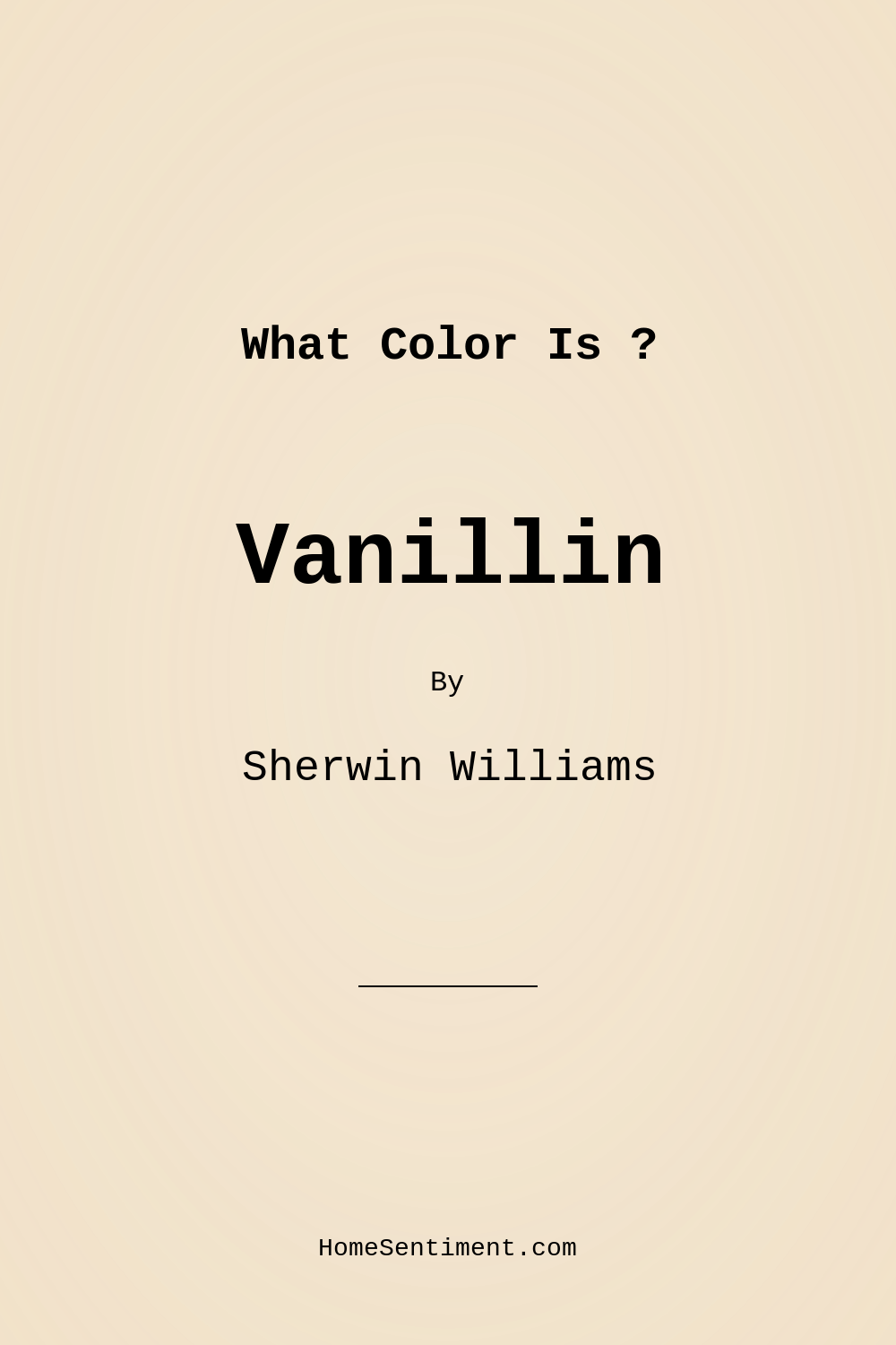 Vanillin SW 6371 by Sherwin Williams