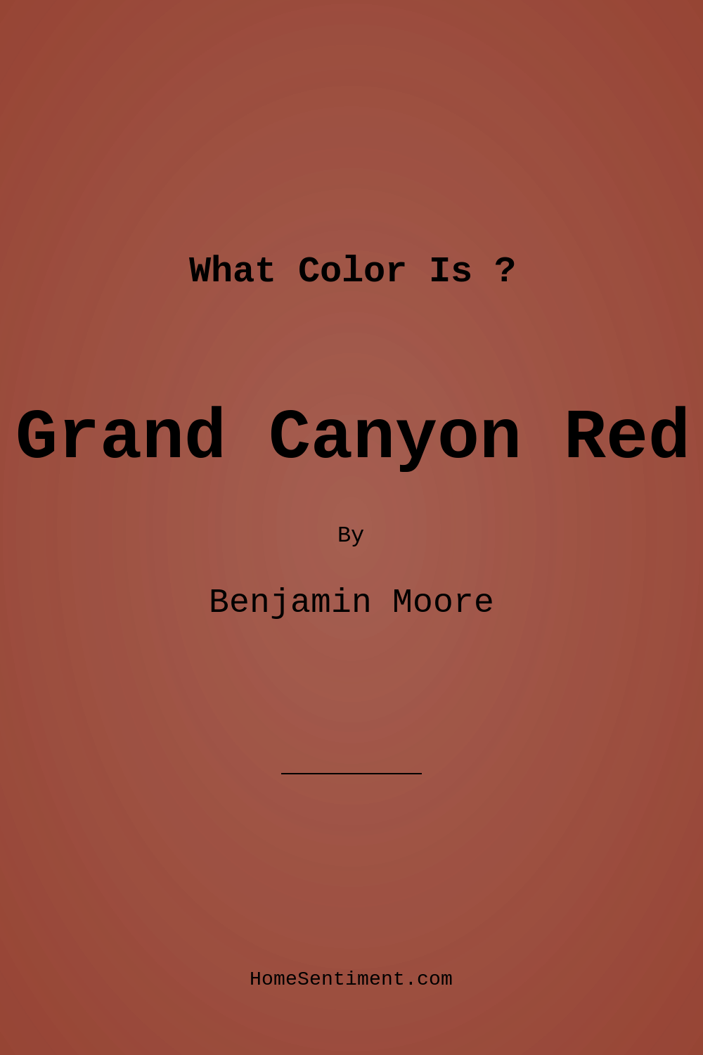 Grand Canyon Red 2090-10 by Benjamin Moore