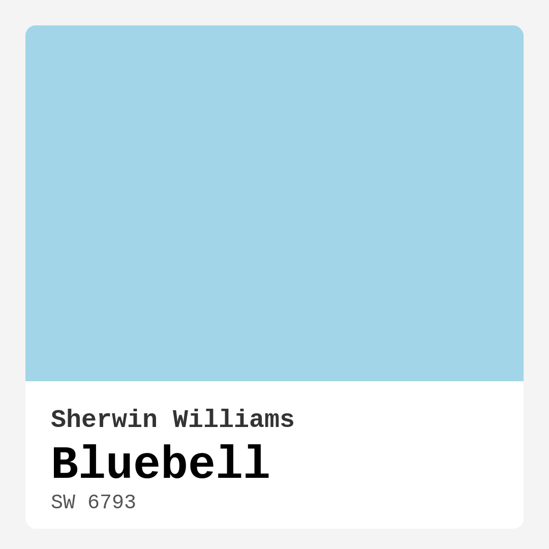 Bluebell SW 6793 by Sherwin Williams