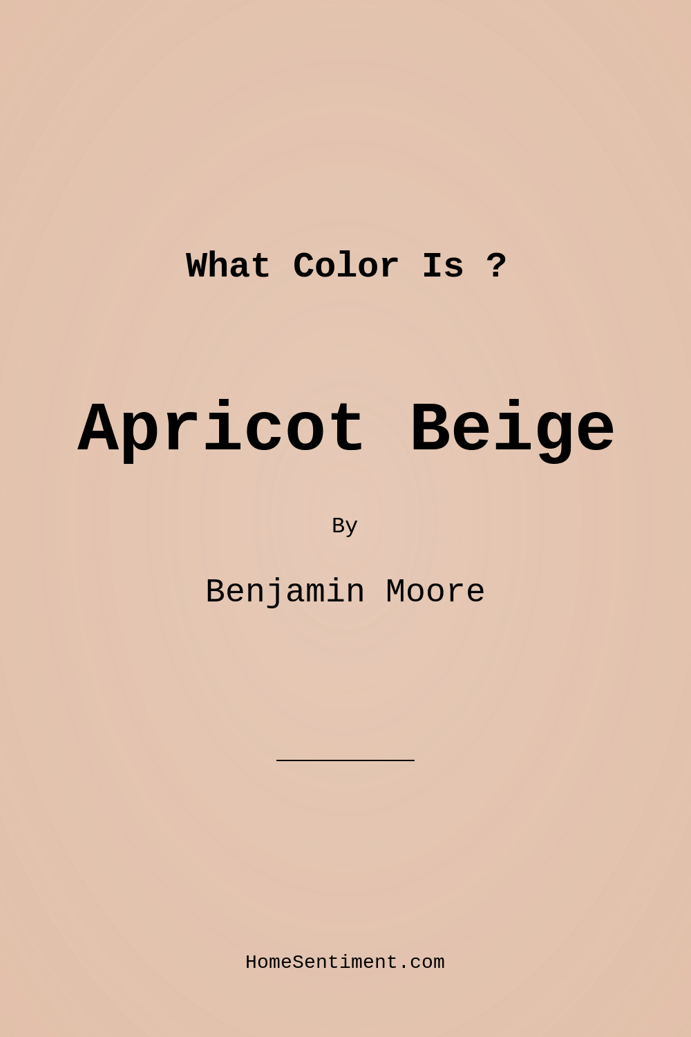 Apricot Beige 1205 by Benjamin Moore