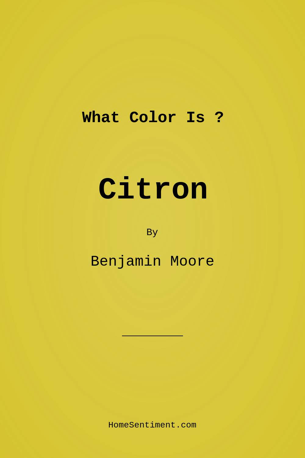 Citron 2024-30 by Benjamin Moore