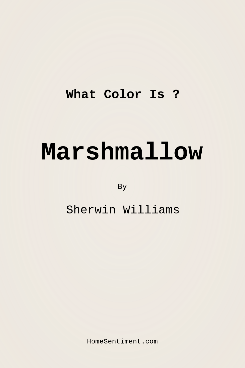Marshmallow SW 7001 by Sherwin Williams