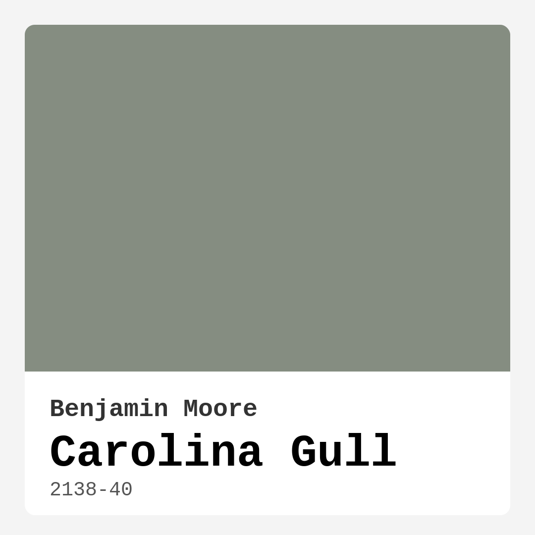 Carolina Gull 2138-40 by Benjamin Moore