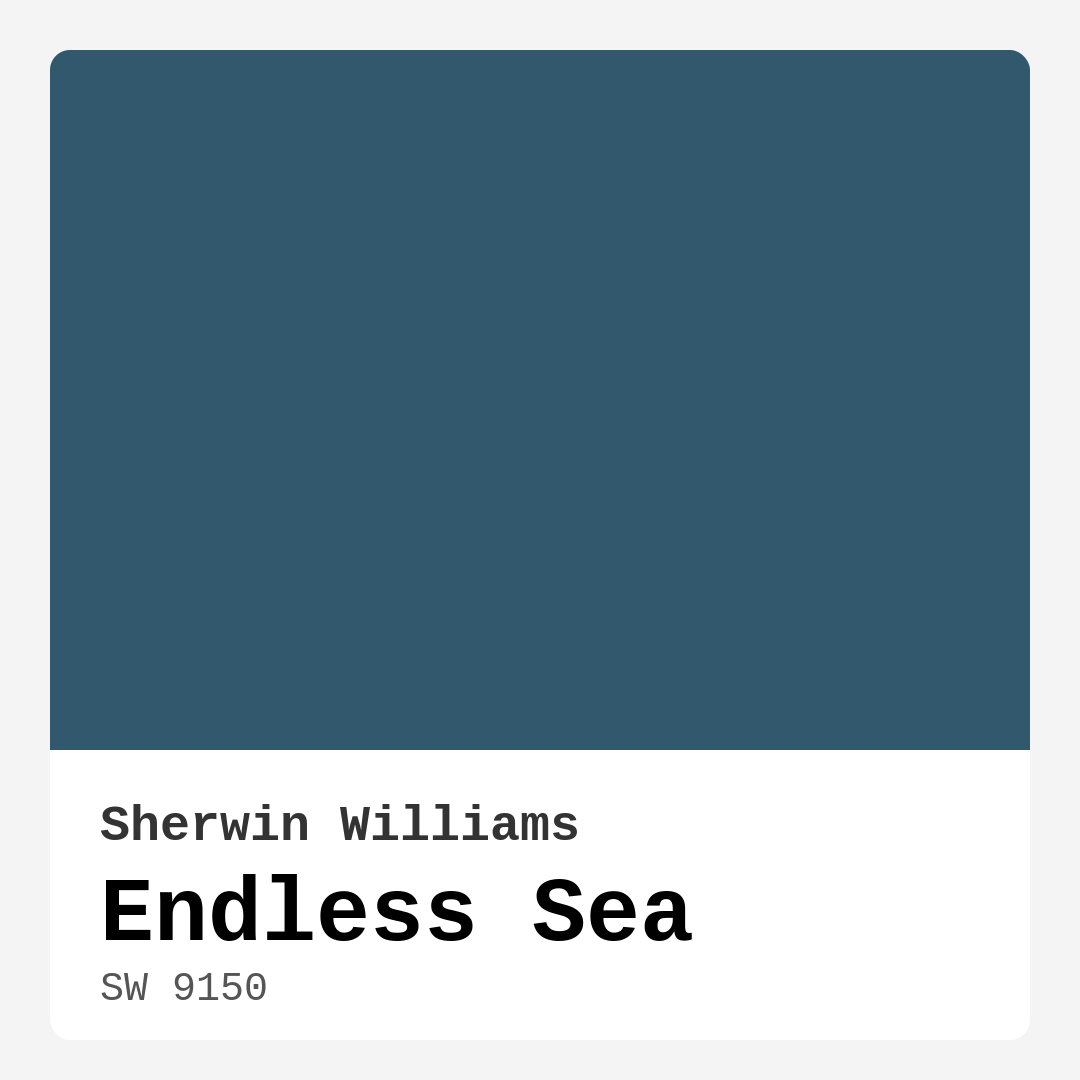 Endless Sea SW 9150 by Sherwin Williams