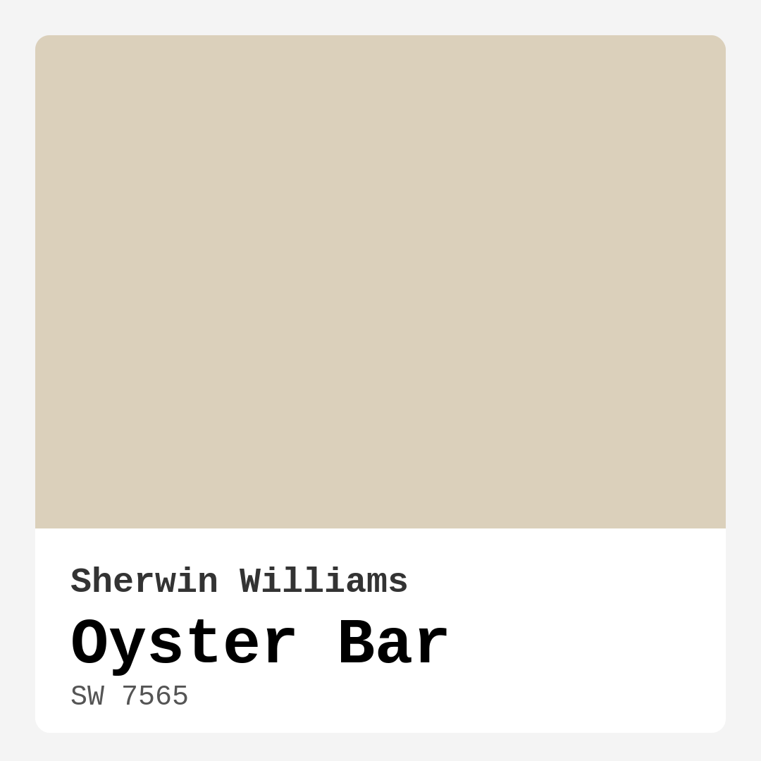 Oyster Bar SW 7565 by Sherwin Williams