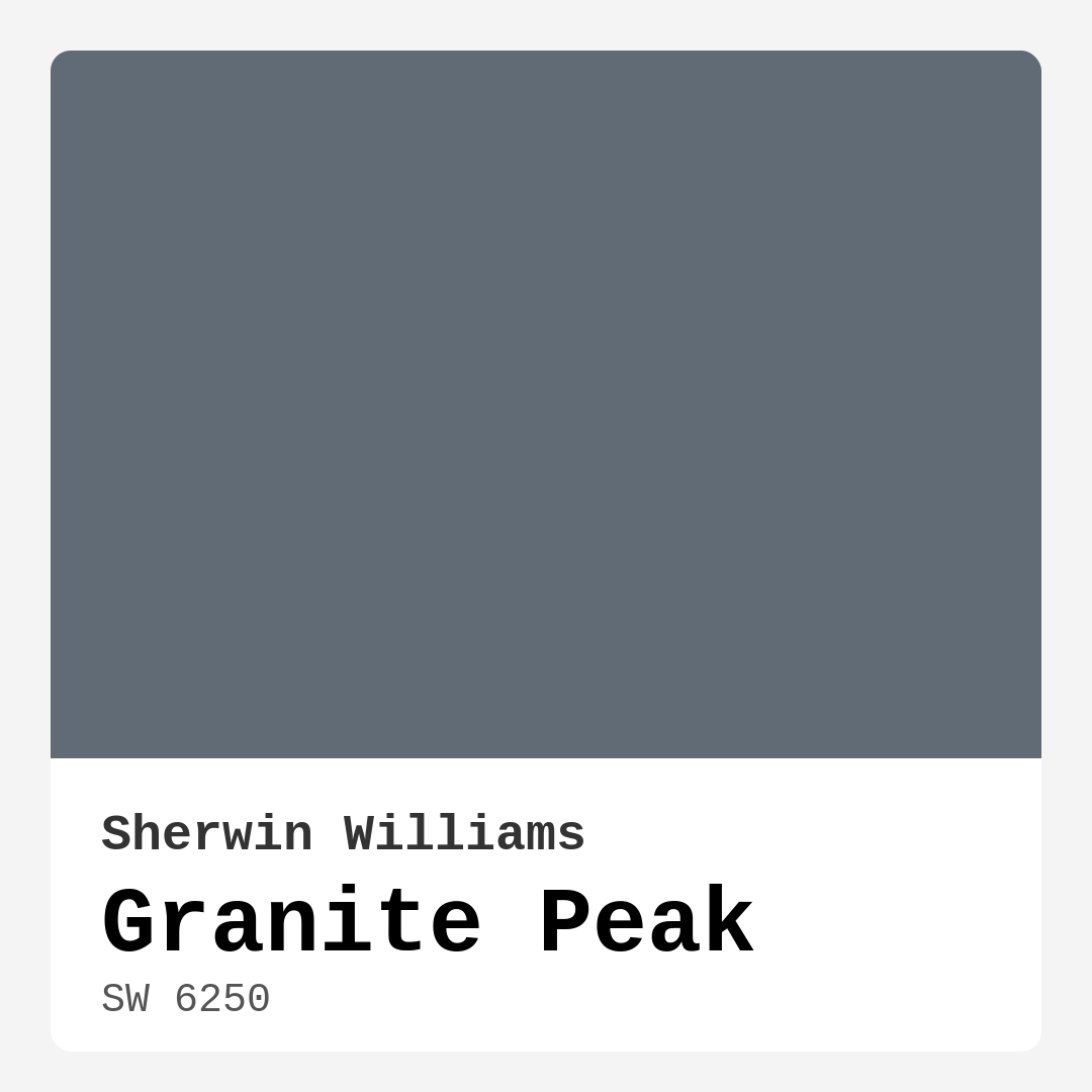 Granite Peak SW 6250 by Sherwin Williams