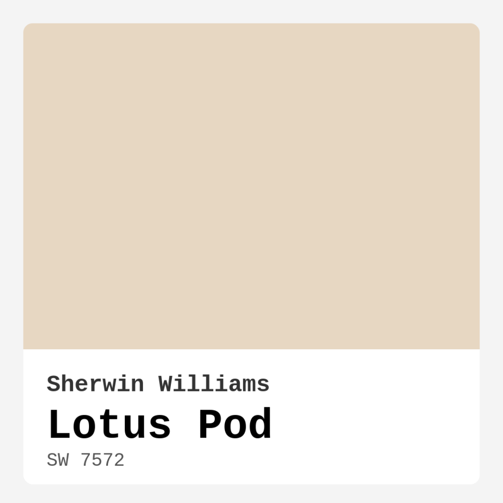 Lotus Pod SW 7572 by Sherwin Williams