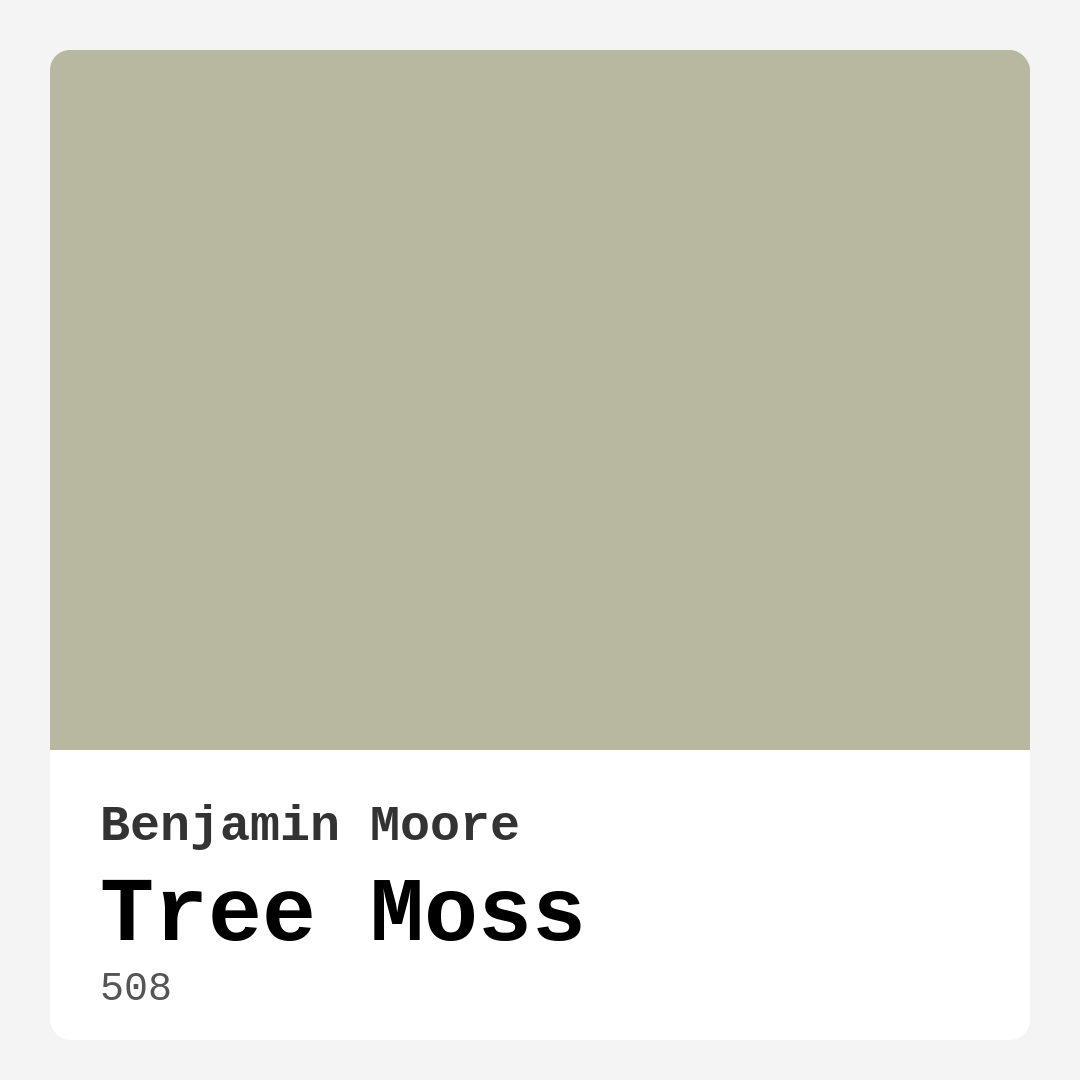 Tree Moss 508 by Benjamin Moore