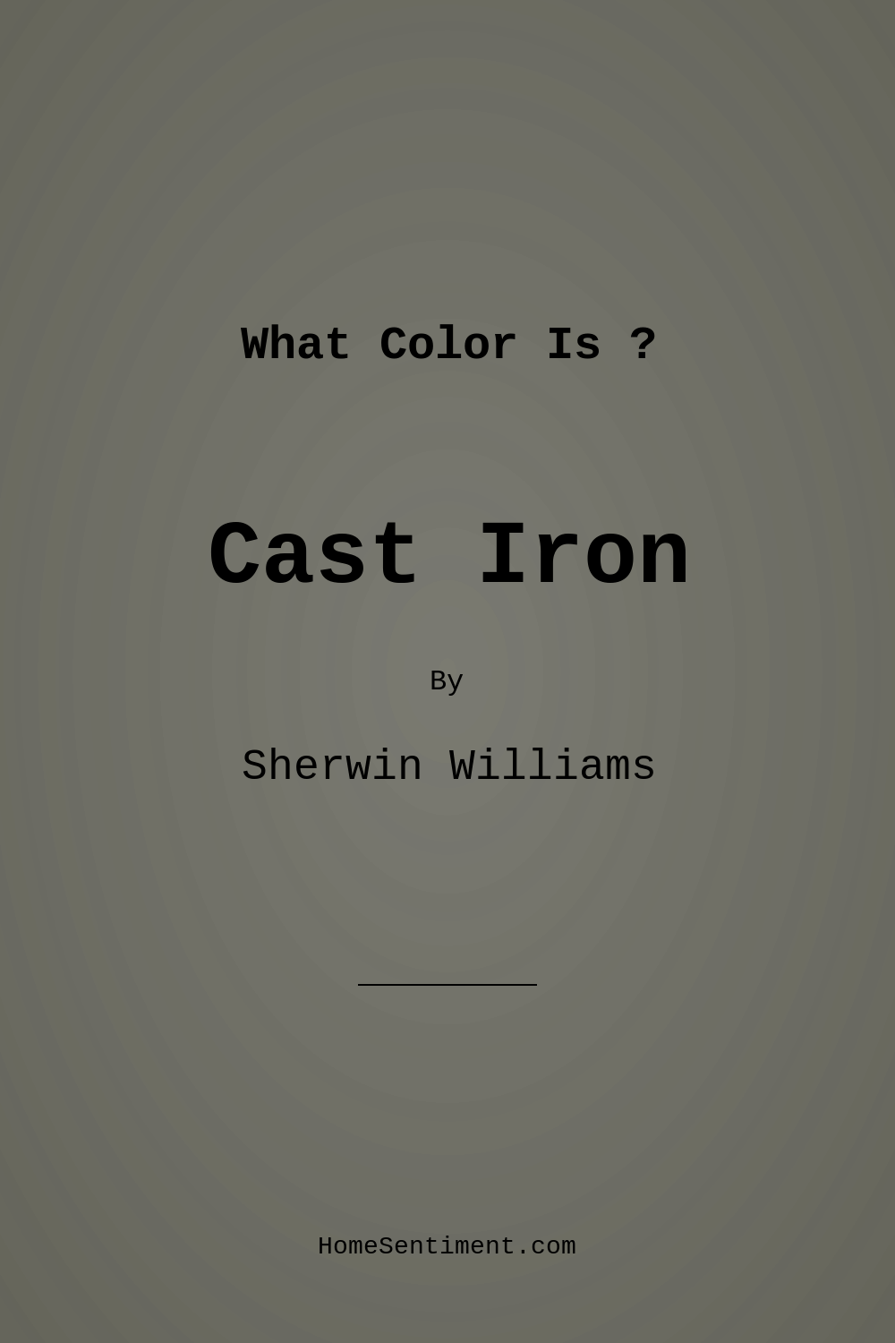 Cast Iron SW 6202 by Sherwin Williams