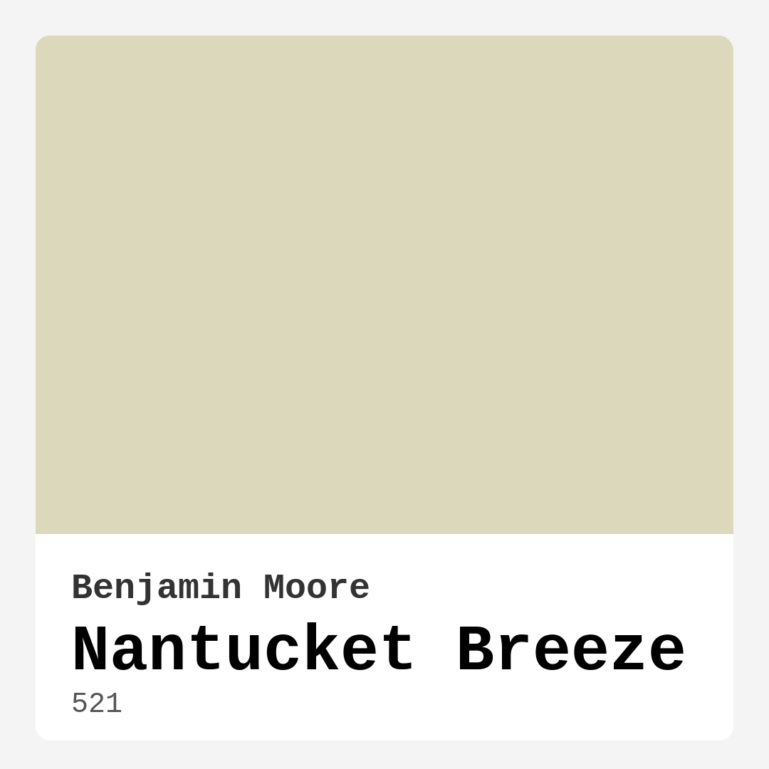 Nantucket Breeze 521 by Benjamin Moore