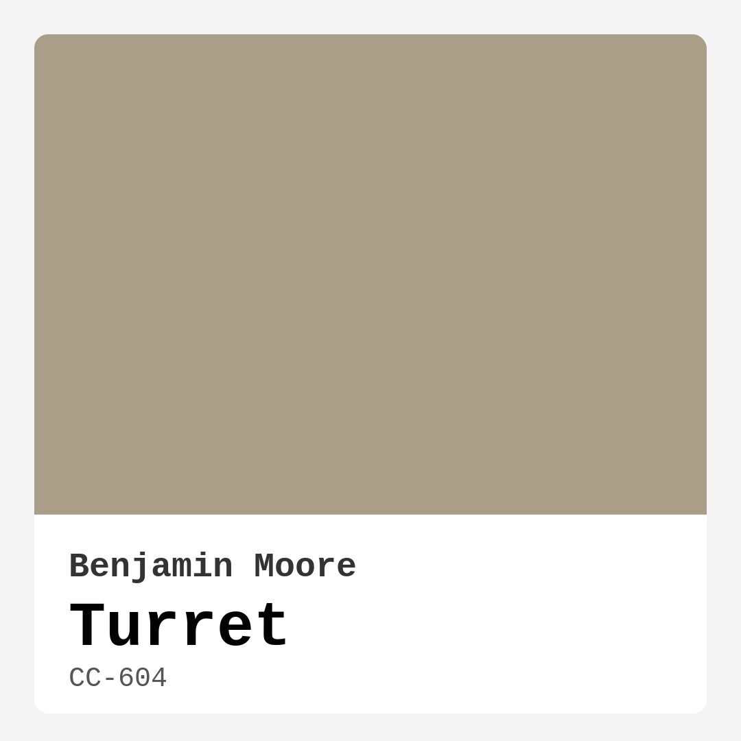 Turret CC-604 by Benjamin Moore