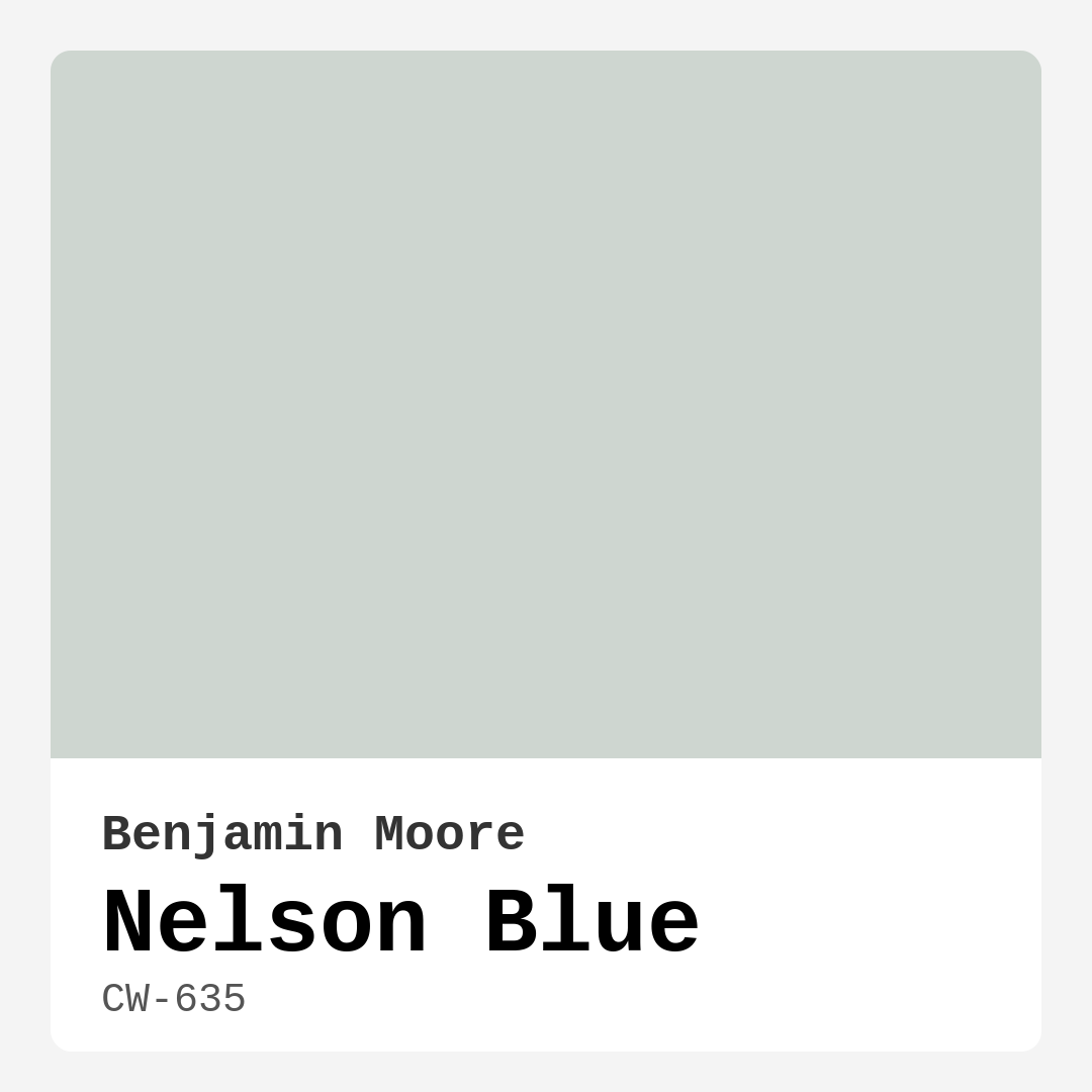 Nelson Blue CW-635 by Benjamin Moore