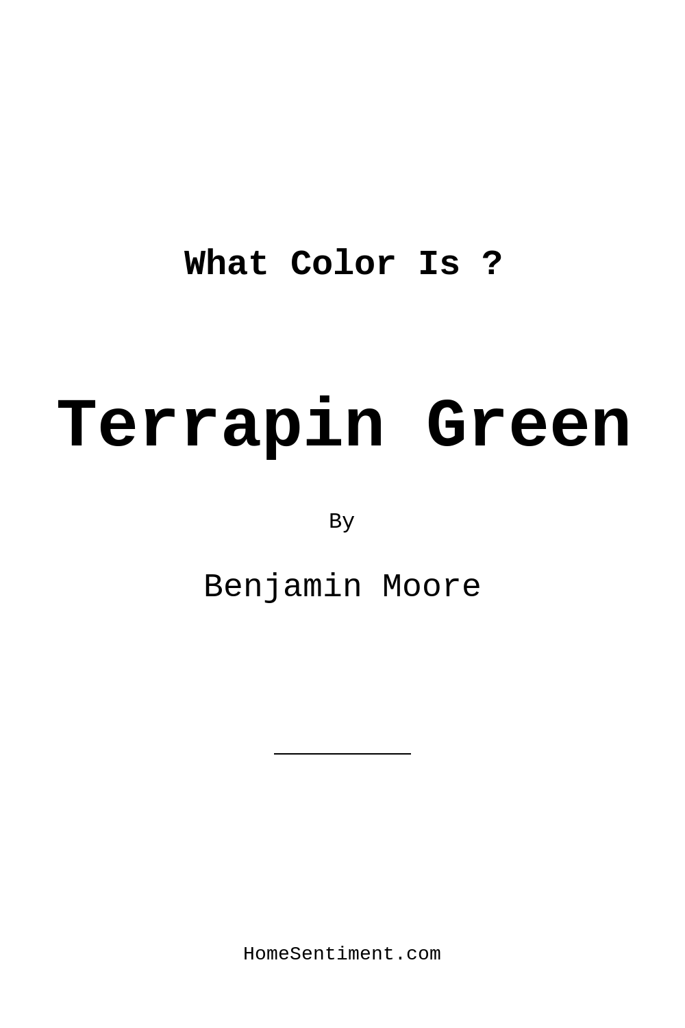Terrapin Green 2145-20 by Benjamin Moore