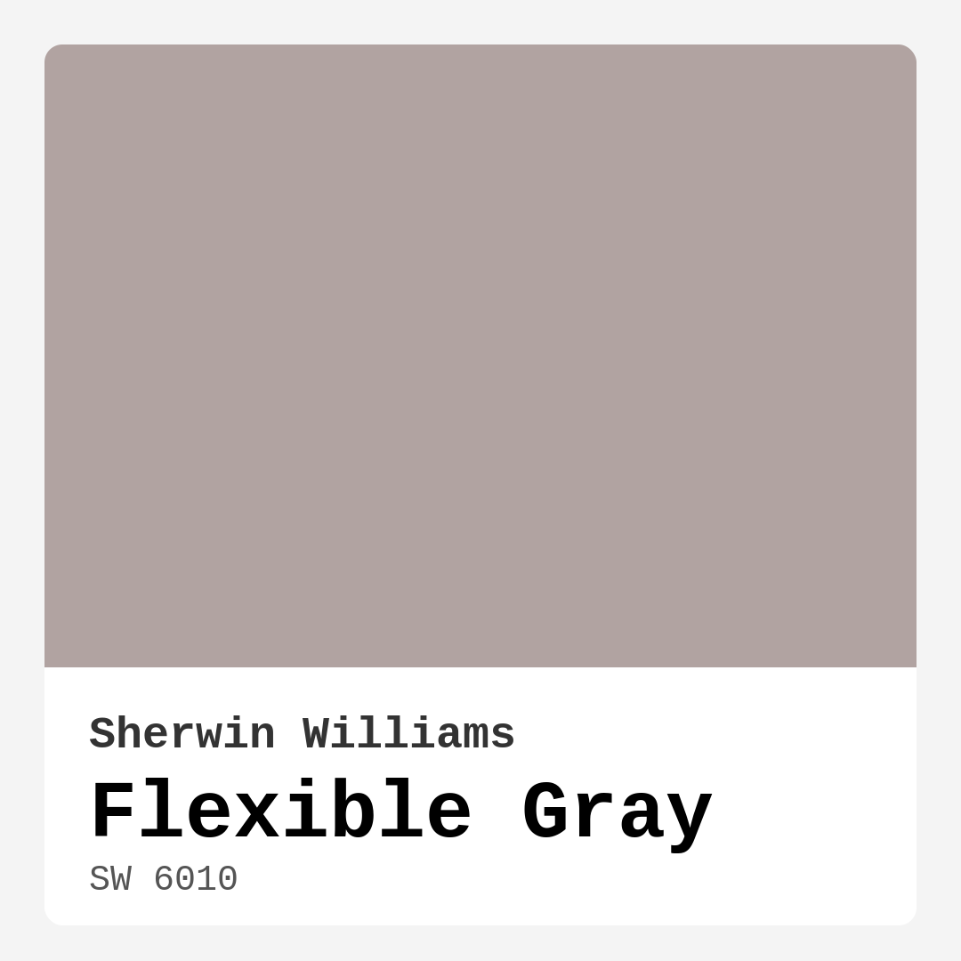 Flexible Gray SW 6010 by Sherwin Williams