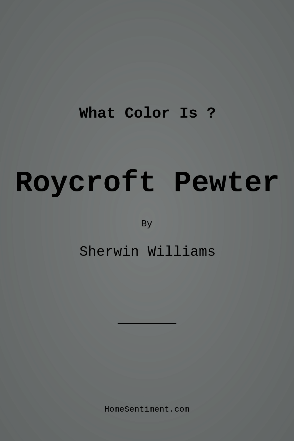 Roycroft Pewter SW 2848 by Sherwin Williams