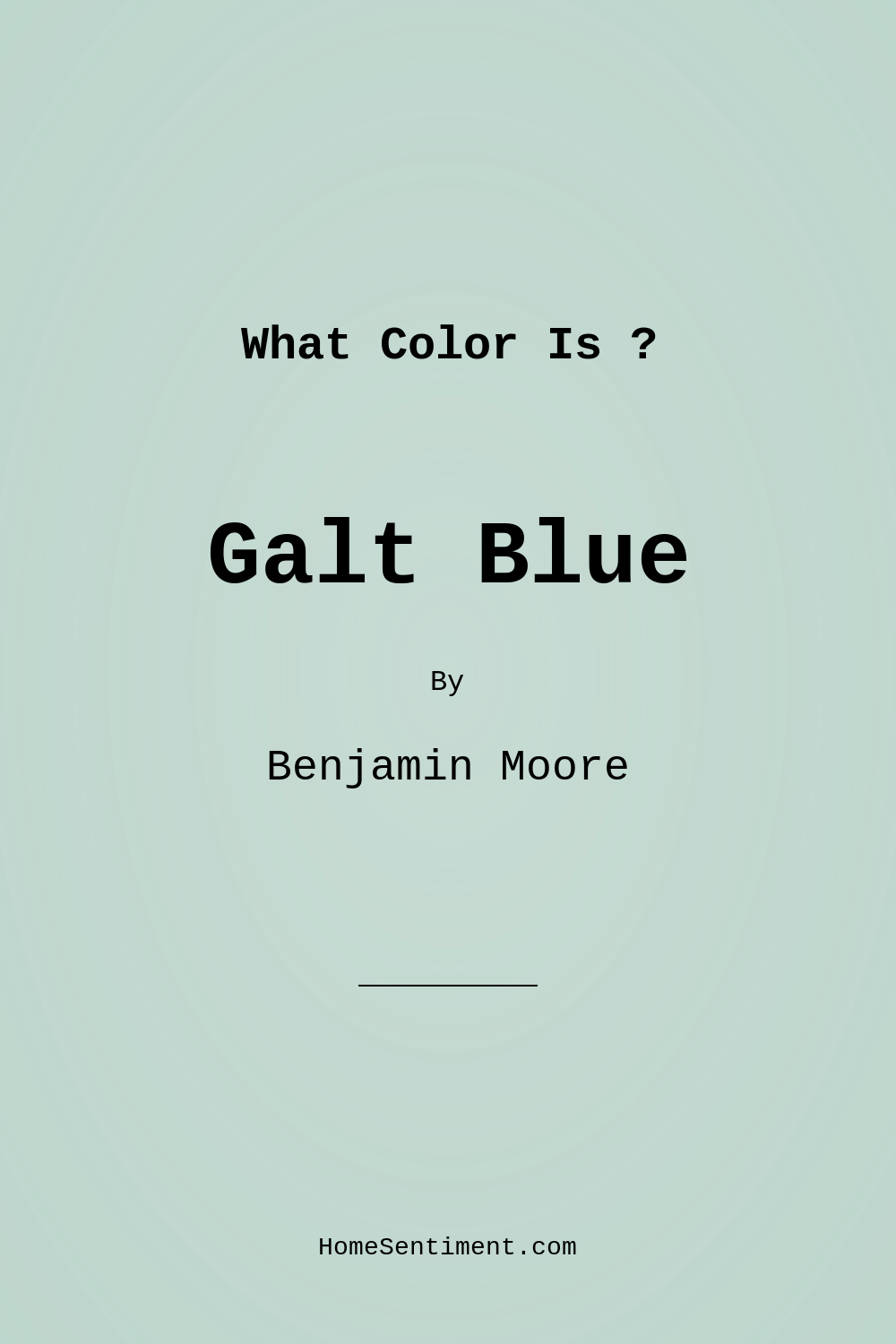 Galt Blue CW-560 by Benjamin Moore