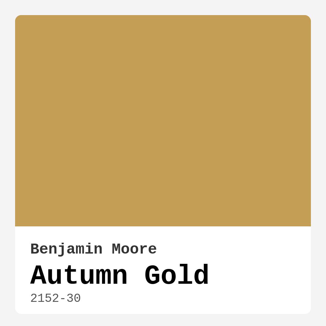 Autumn Gold 2152-30 by Benjamin Moore