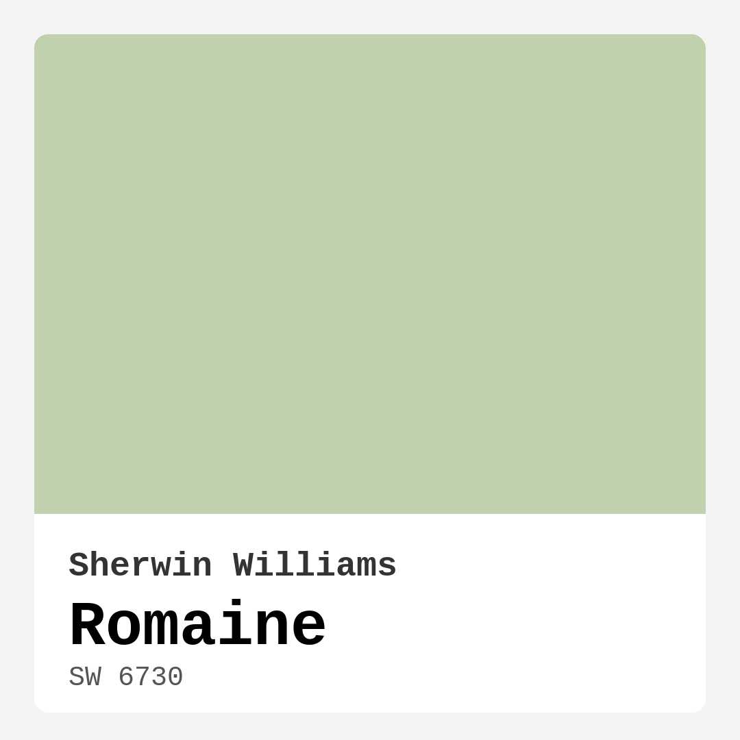 Romaine SW 6730 by Sherwin Williams