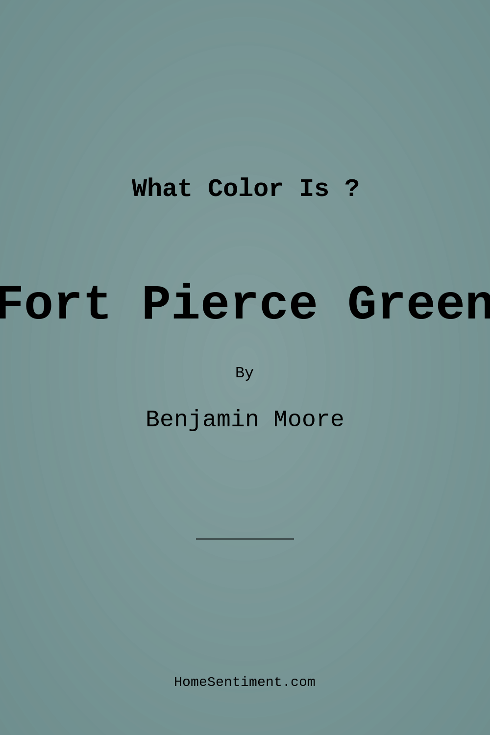 Fort Pierce Green 712 by Benjamin Moore