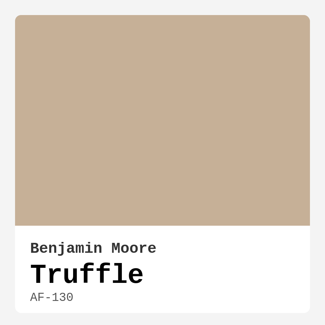 Truffle AF-130 by Benjamin Moore