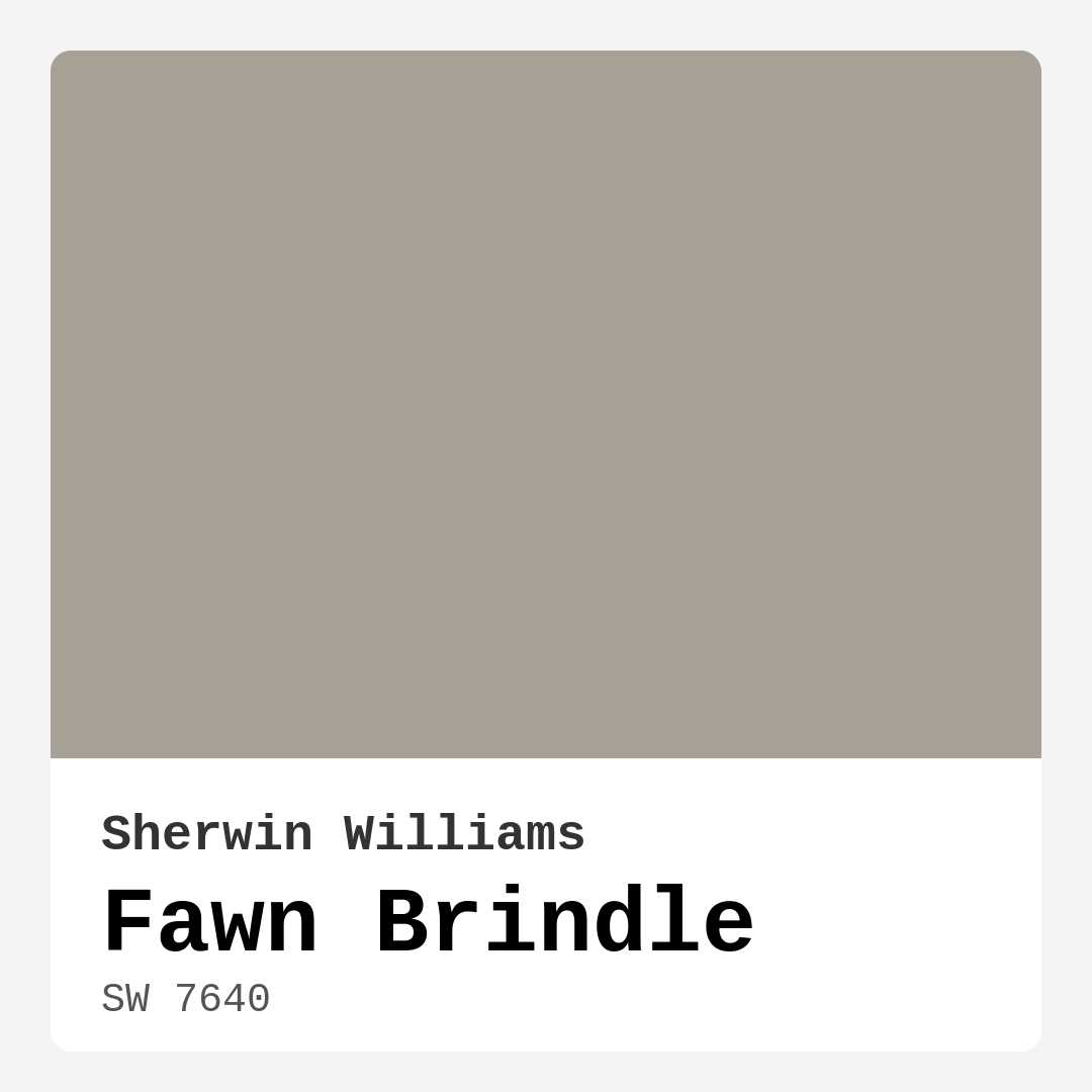 Fawn Brindle SW 7640 by Sherwin Williams