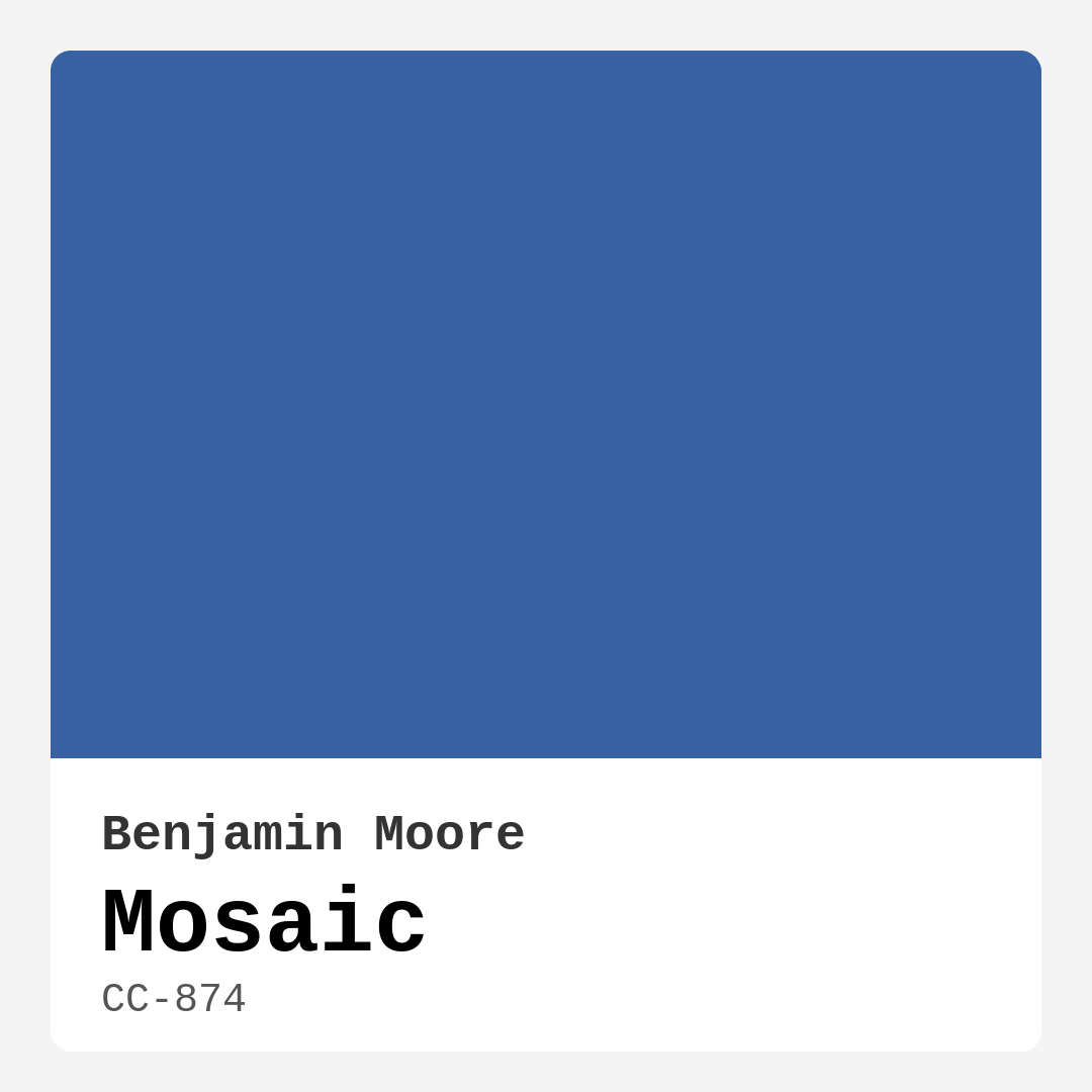 Mosaic CC-874 by Benjamin Moore