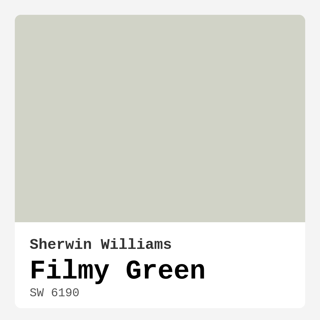 Filmy Green SW 6190 by Sherwin Williams