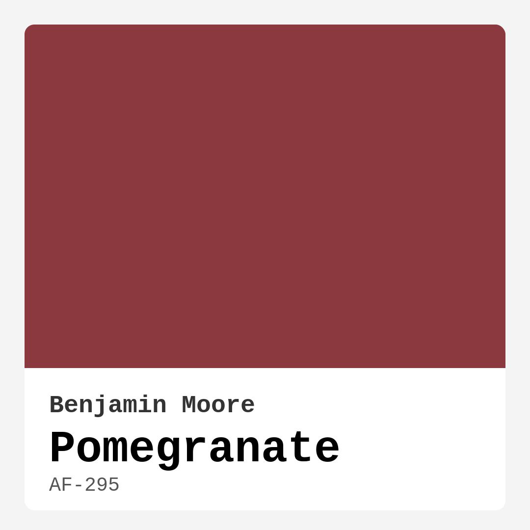 Pomegranate AF-295 by Benjamin Moore