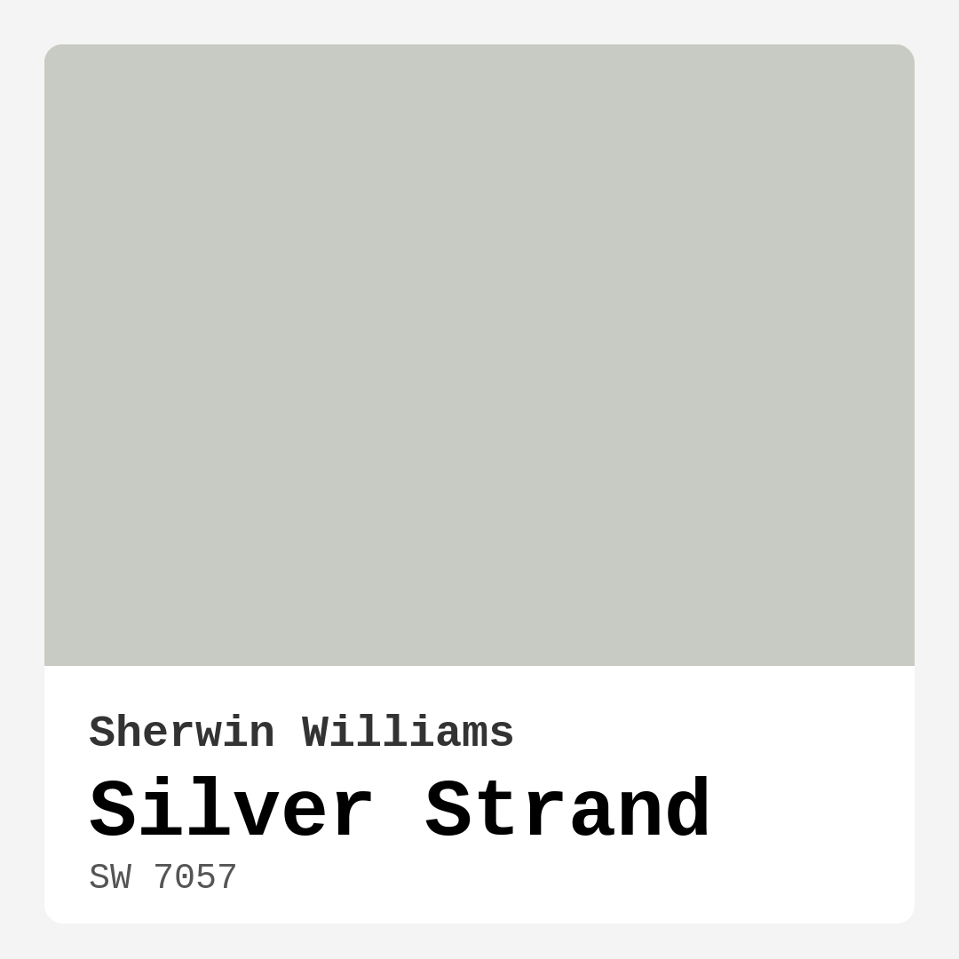 Silver Strand SW 7057 by Sherwin Williams