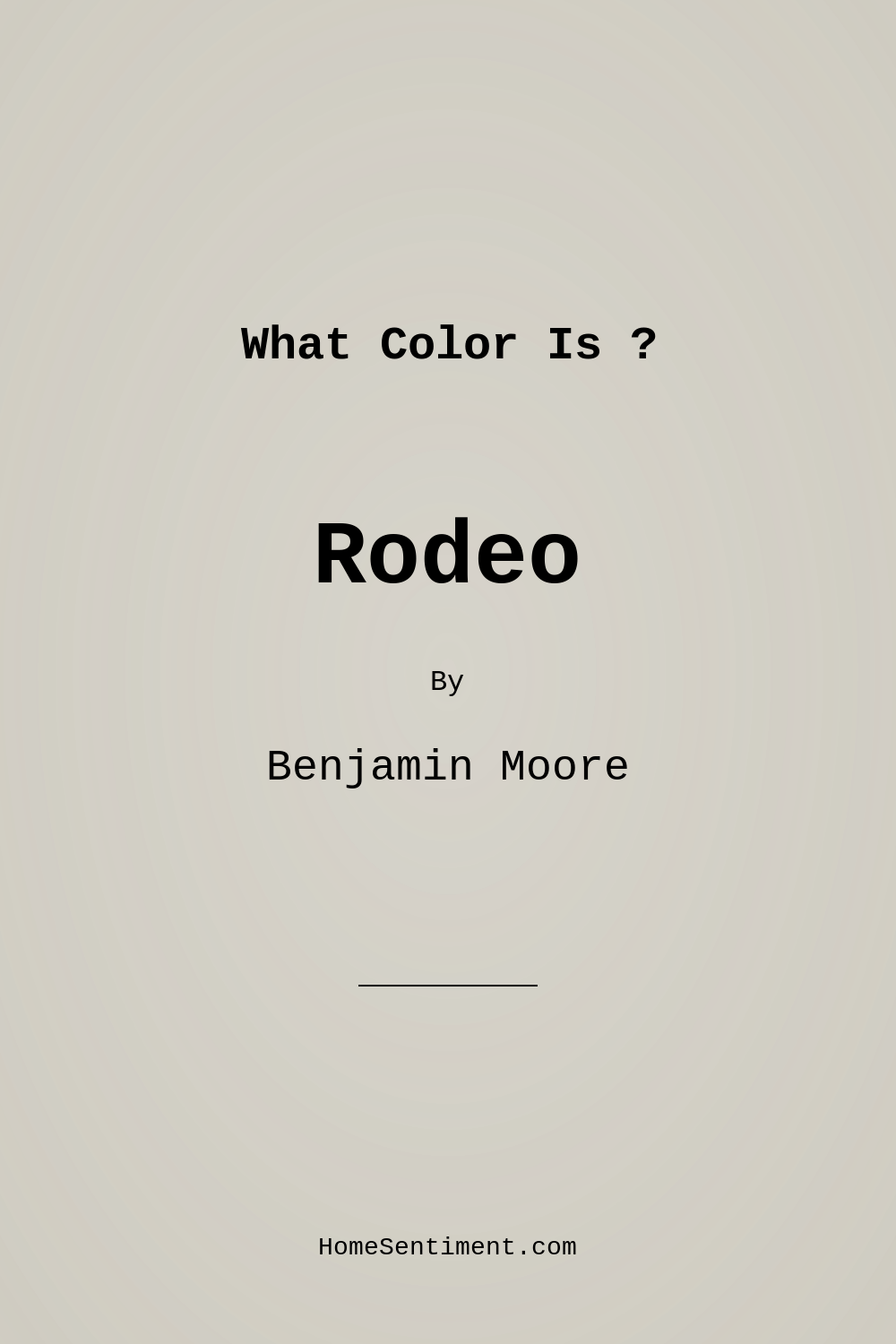 Rodeo 1534 by Benjamin Moore