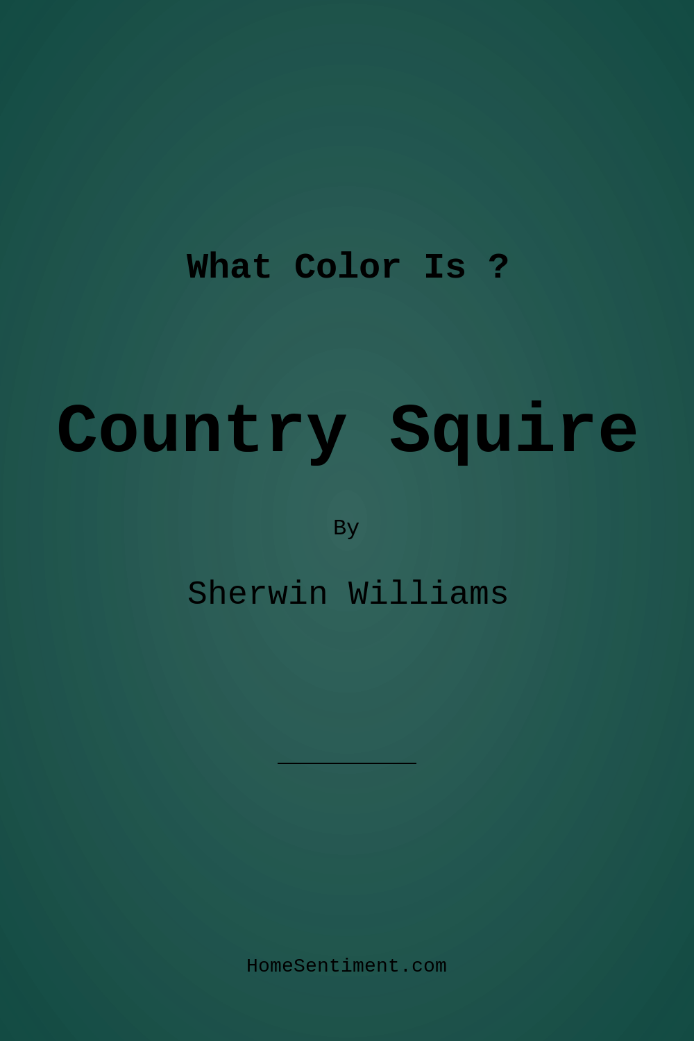 Country Squire SW 6475 by Sherwin Williams