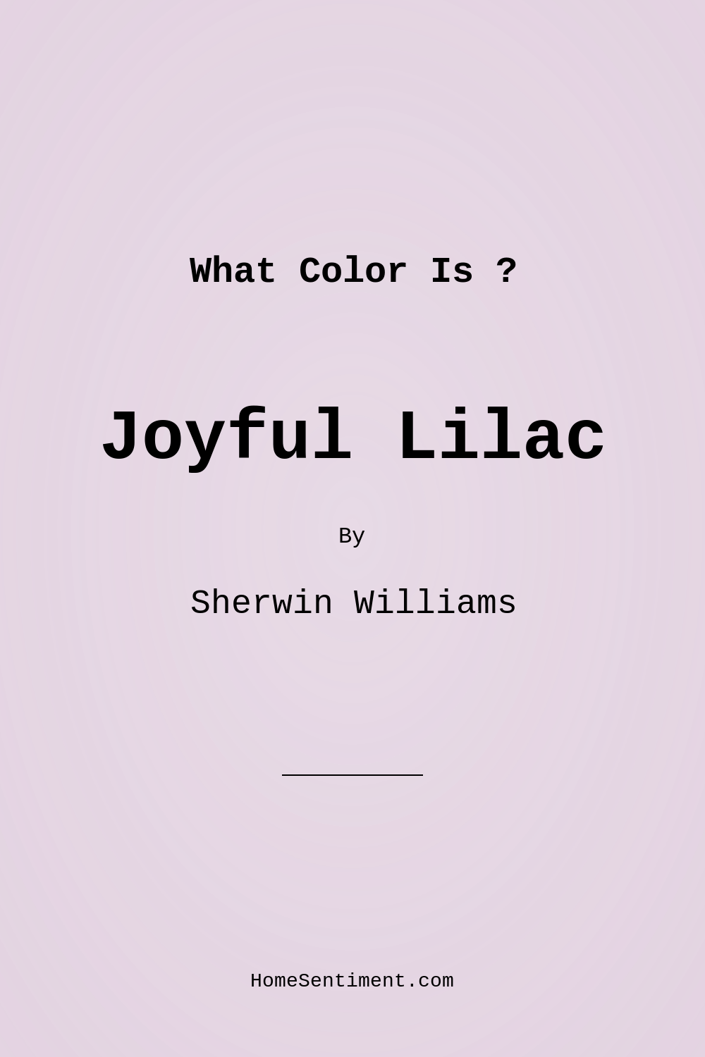 Joyful Lilac SW 6972 by Sherwin Williams
