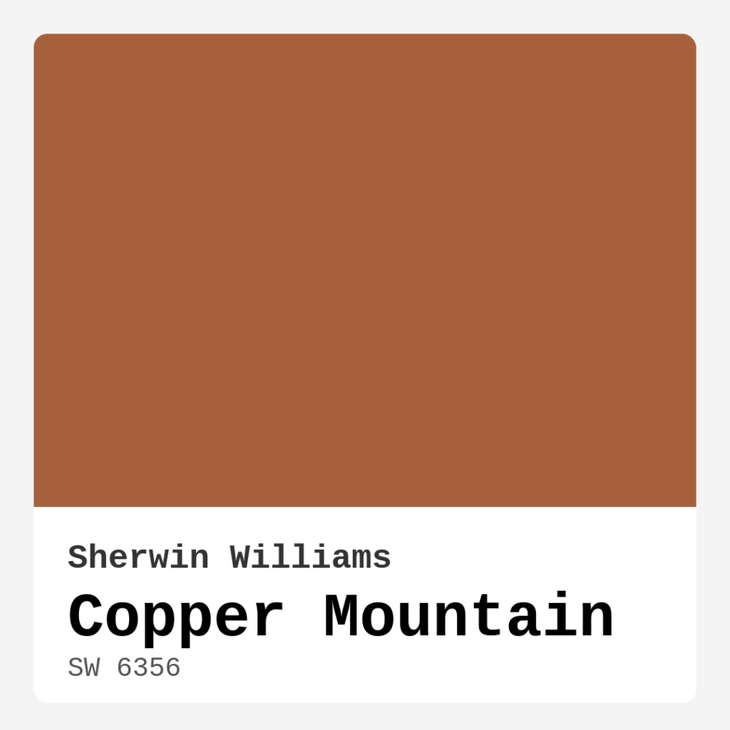 Copper Mountain SW 6356 by Sherwin Williams