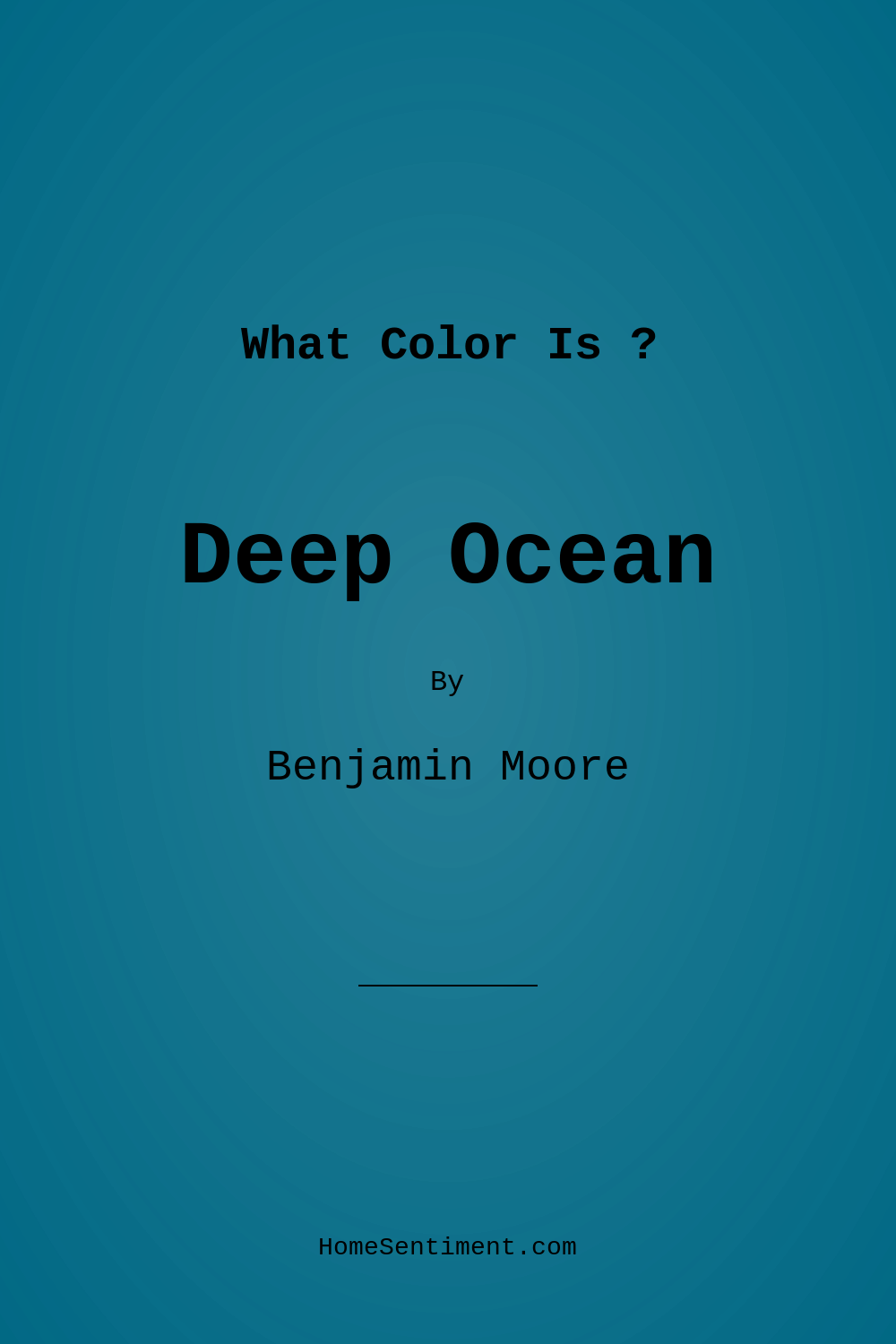 Deep Ocean 2058-30 by Benjamin Moore