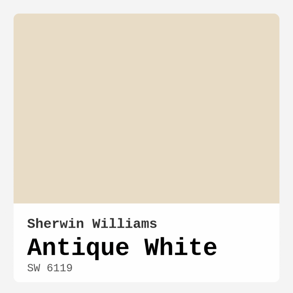 Antique White SW 6119 by Sherwin Williams